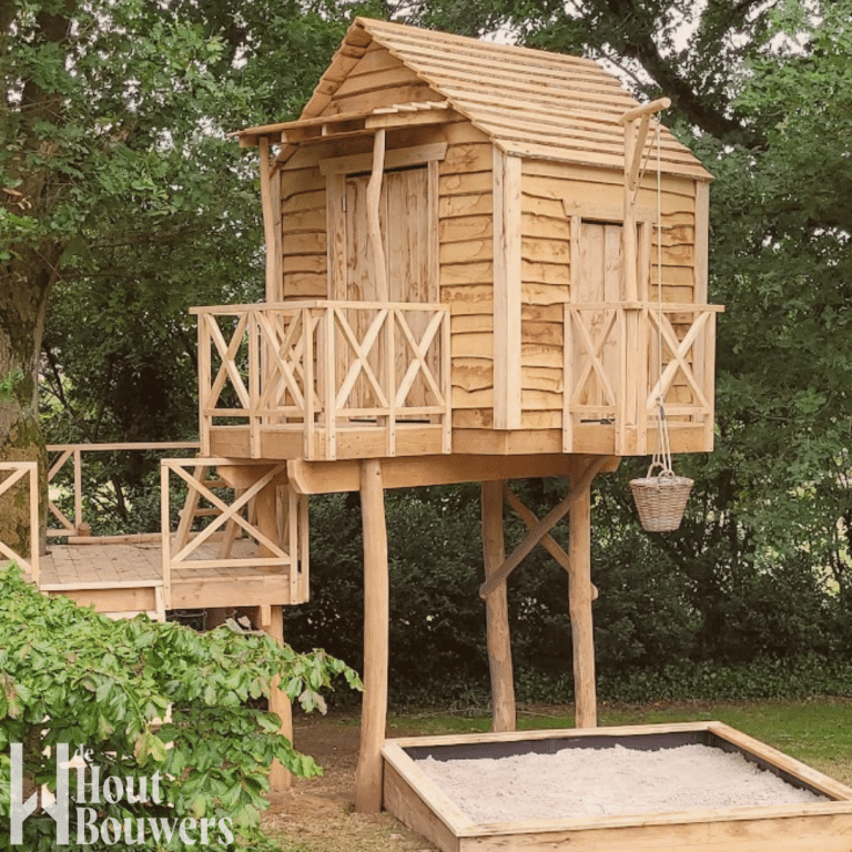 Speelse boomhut bouwen in Bekkevoort